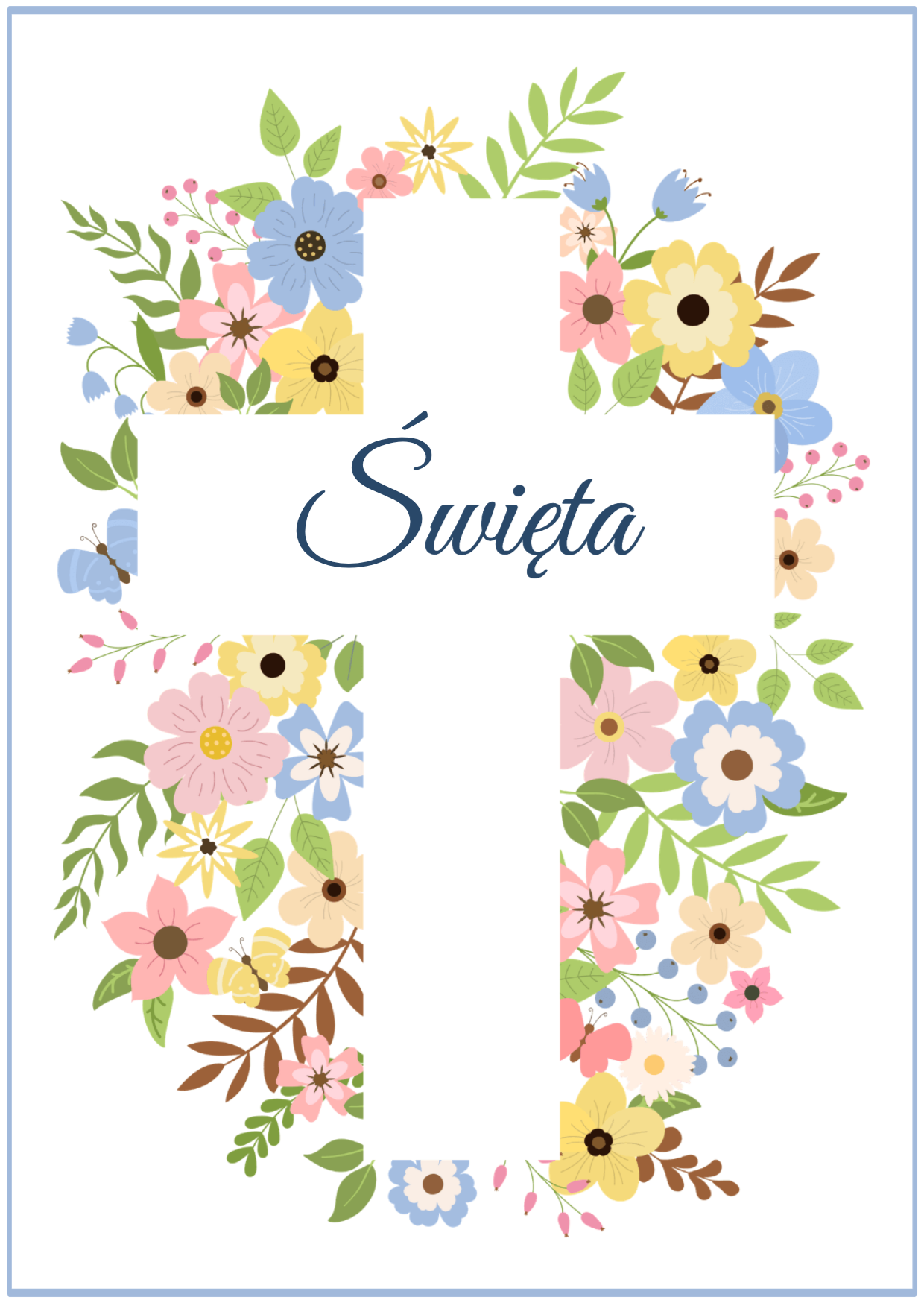 Kwiatowy krzyż