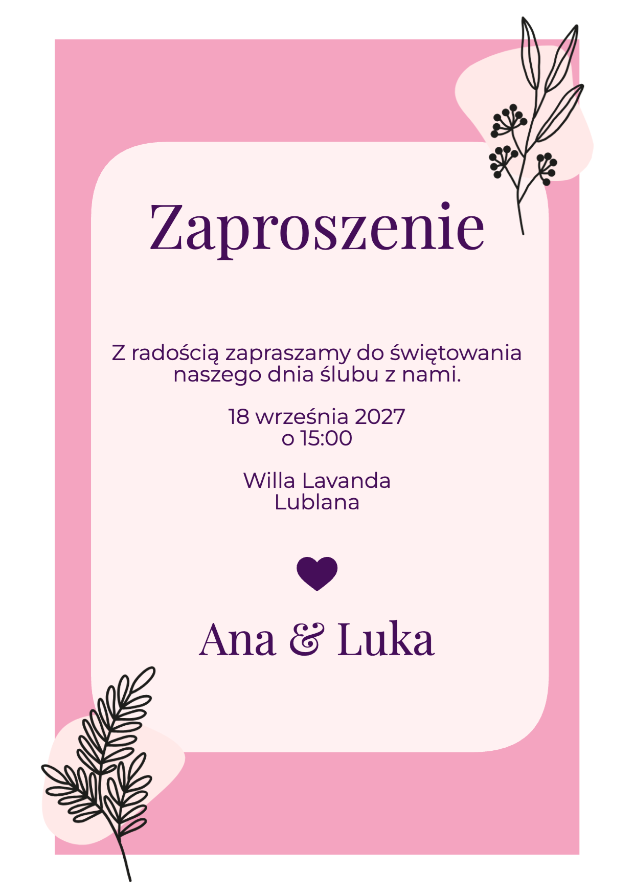 Różowy minimalizm