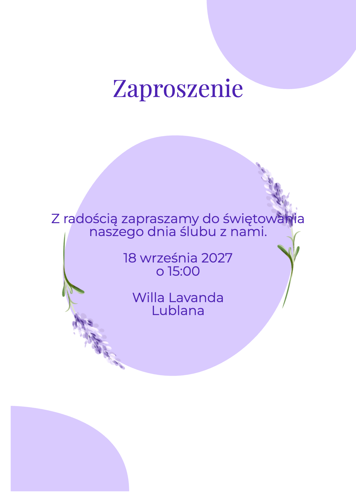 Lawendowy minimalizm